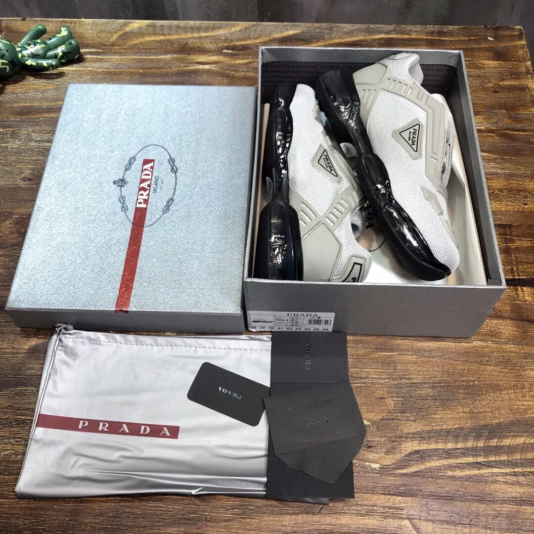 OnTrend Prada Cushion Sneaker White Low-Top – High Quality Replica Prada Shoes for Sale 210