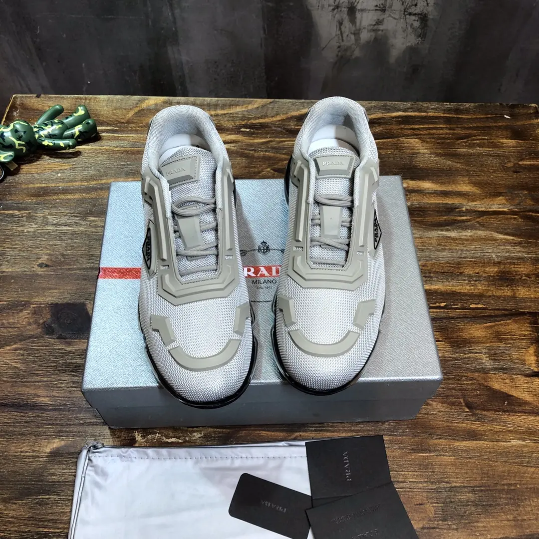 OnTrend Prada Cushion Sneaker White Low-Top – High Quality Replica Prada Shoes for Sale 210