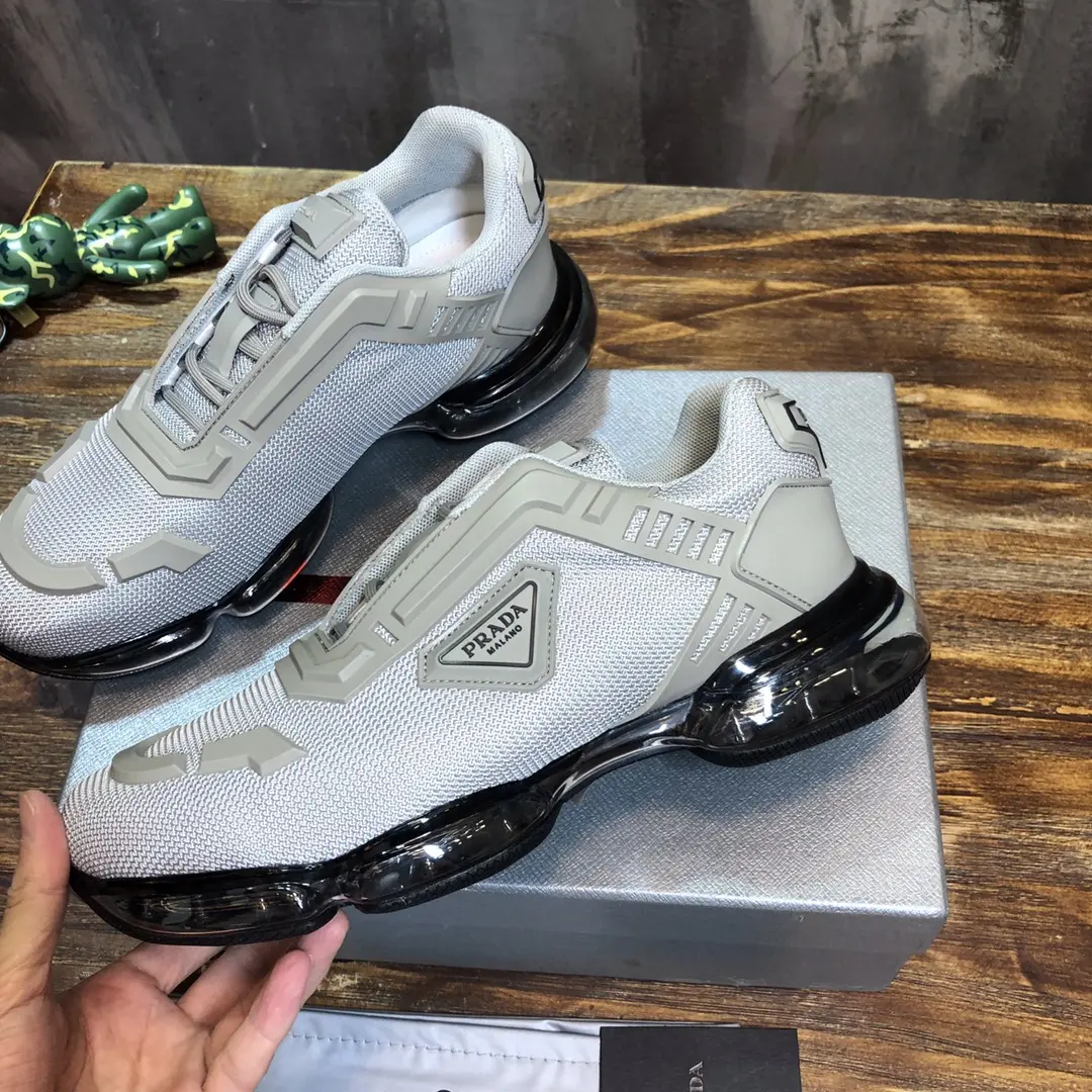 OnTrend Prada Cushion Sneaker White Low-Top – High Quality Replica Prada Shoes for Sale 210