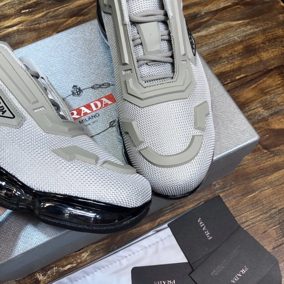 OnTrend Prada Cushion Sneaker White Low-Top – High Quality Replica Prada Shoes for Sale 210