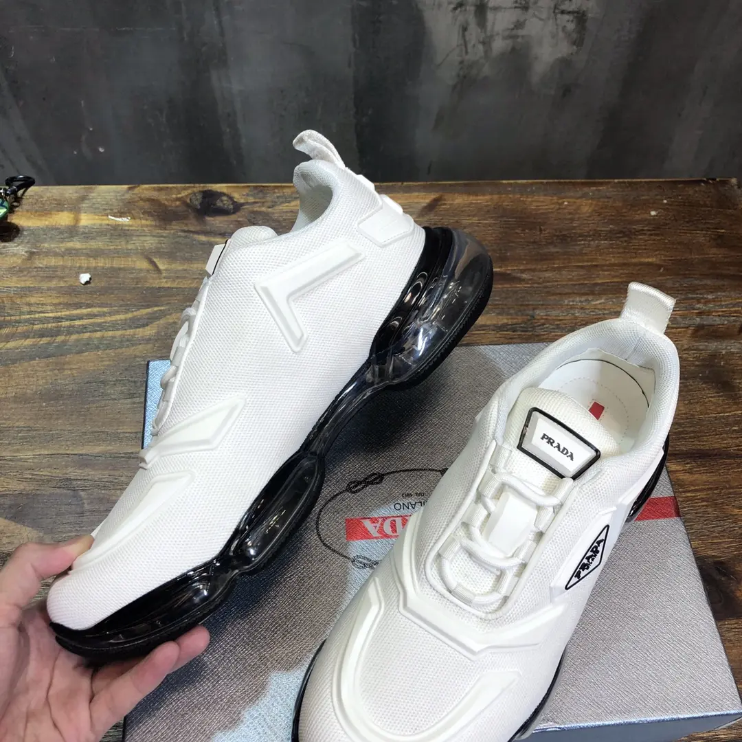 MultiPurpose Prada Cushion Sneaker White Low-Top – Replica Prada Shoes with High Quality 252