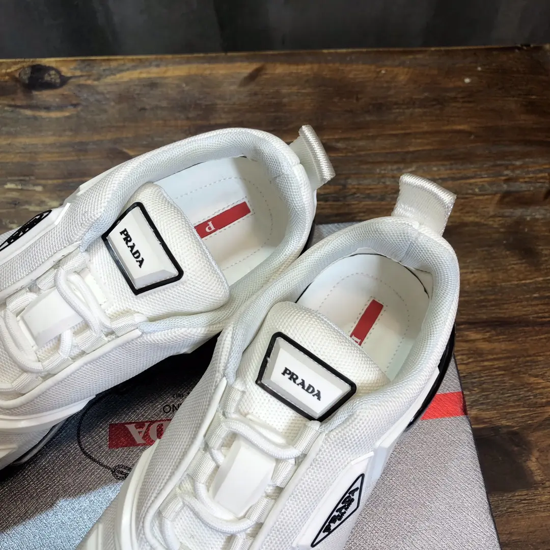 MultiPurpose Prada Cushion Sneaker White Low-Top – Replica Prada Shoes with High Quality 252