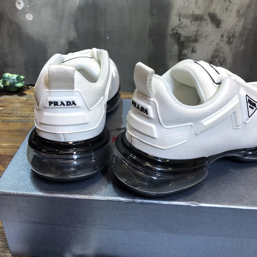 MultiPurpose Prada Cushion Sneaker White Low-Top – Replica Prada Shoes with High Quality 252