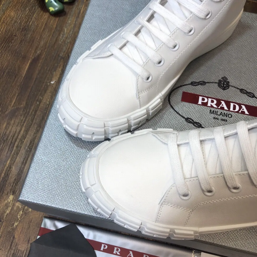 Prada Sport Wallet Sneaker White High-Top – High Quality Replica Prada Shoes for Sale Sophisticated 241
