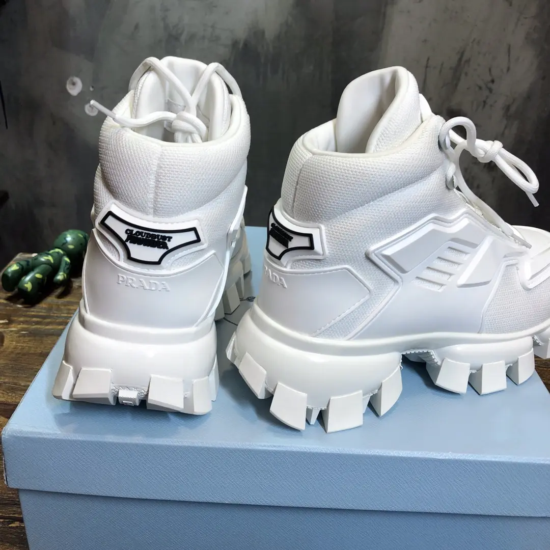 ZeroBulk Prada Transformer High-Top Sneaker White – Replica Prada Shoes with High Quality Craftsmanship 207