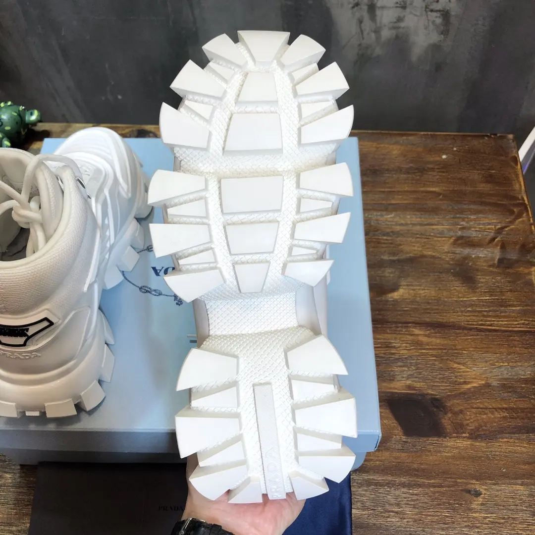 ZeroBulk Prada Transformer High-Top Sneaker White – Replica Prada Shoes with High Quality Craftsmanship 207