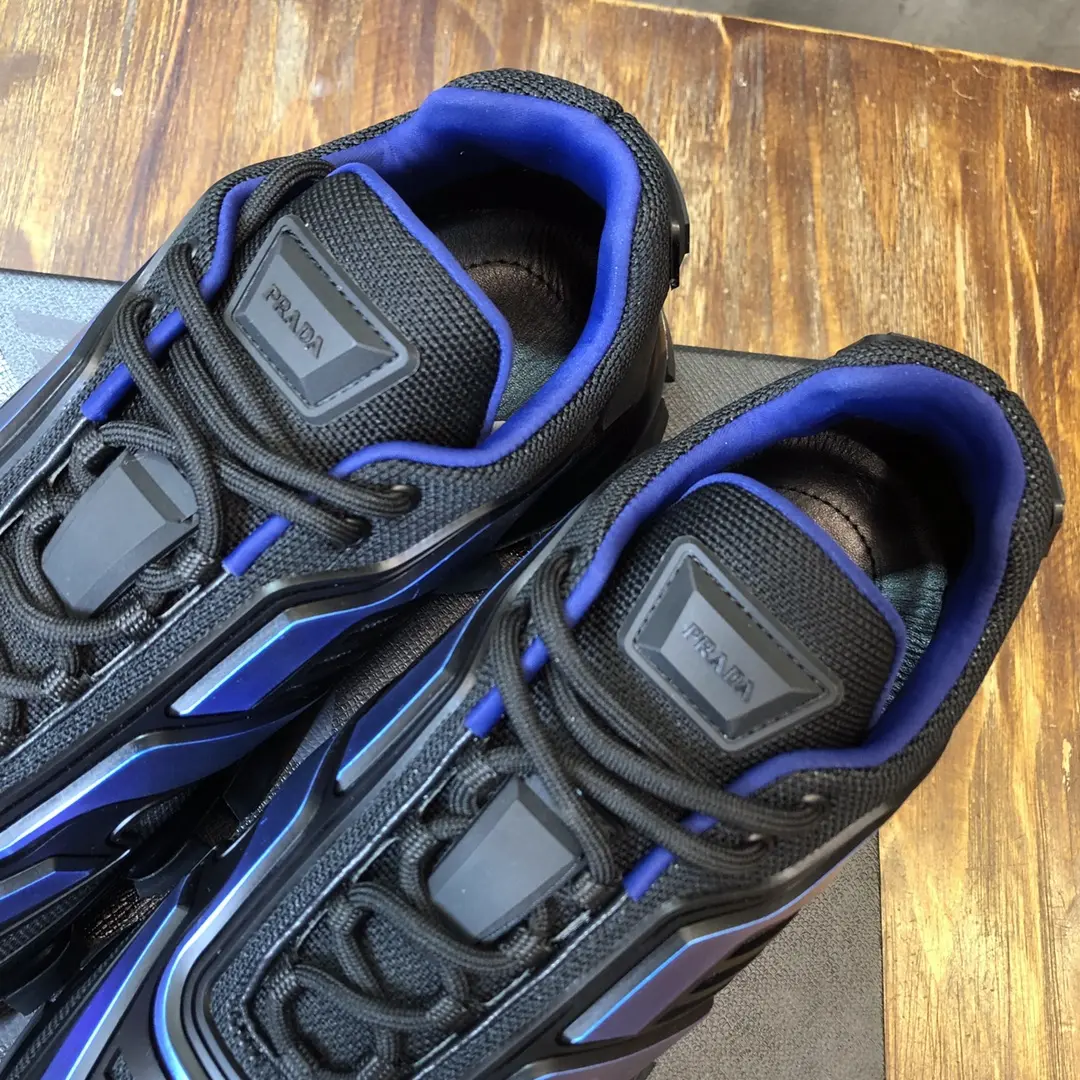 Prada Transformer Sneakers Black Blue Low-Top – Replica Prada Shoes & High Quality 1:1 Sneakers WellDesigned 219