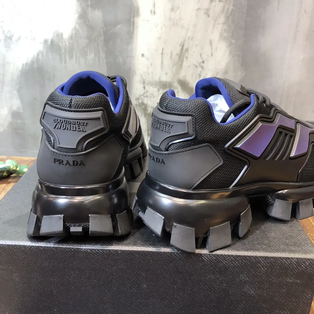 Prada Transformer Sneakers Black Blue Low-Top – Replica Prada Shoes & High Quality 1:1 Sneakers WellDesigned 219