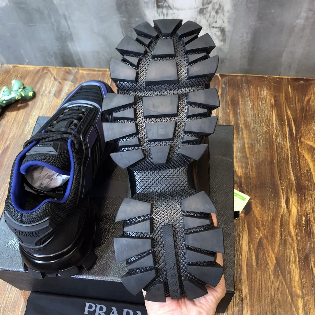 Prada Transformer Sneakers Black Blue Low-Top – Replica Prada Shoes & High Quality 1:1 Sneakers WellDesigned 219