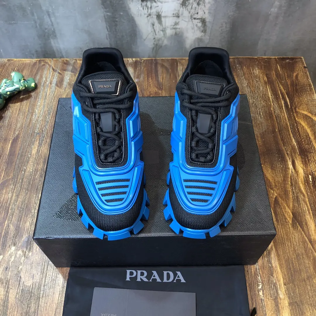 Prada Transformer Sneakers Blue Black – Replica Prada Shoes & High Quality Prada Sneakers Replica Refined 222