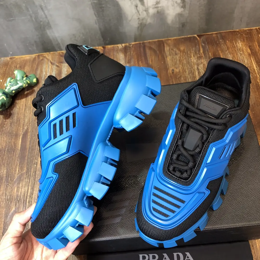 Prada Transformer Sneakers Blue Black – Replica Prada Shoes & High Quality Prada Sneakers Replica Refined 222