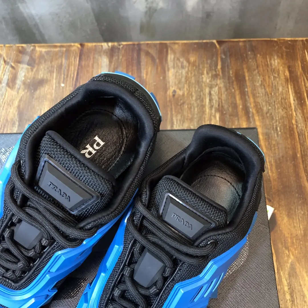 Prada Transformer Sneakers Blue Black – Replica Prada Shoes & High Quality Prada Sneakers Replica Refined 222