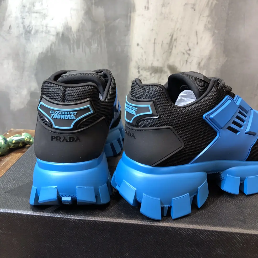 Prada Transformer Sneakers Blue Black – Replica Prada Shoes & High Quality Prada Sneakers Replica Refined 222