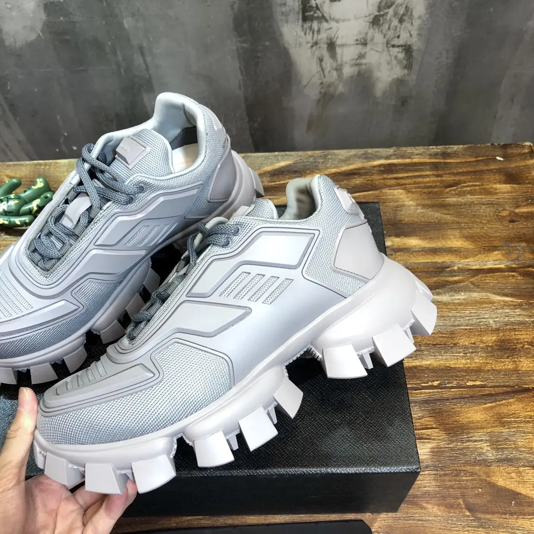 Unisex Prada Transformer Sneakers Grey Chunky Style – High Quality Replica Prada Shoes 1: 233
