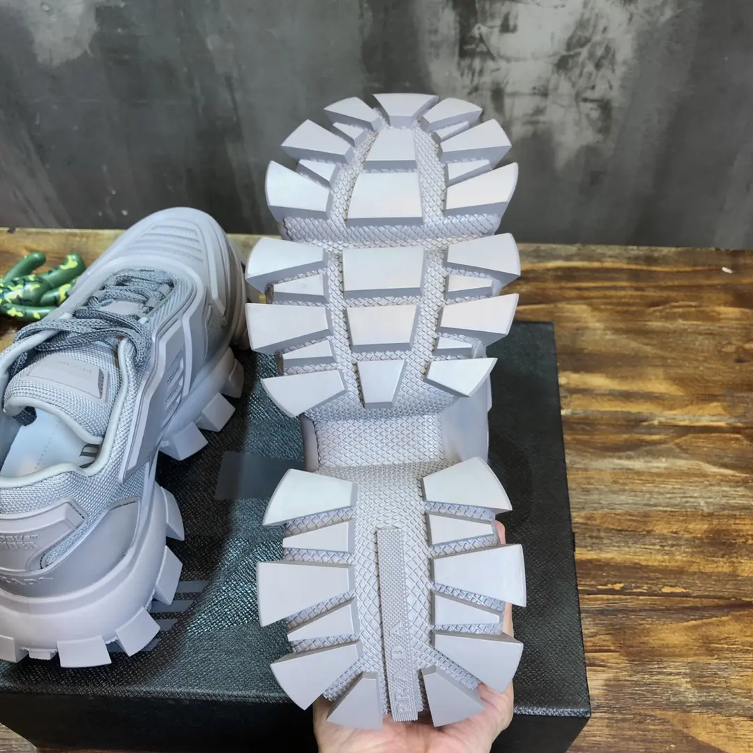 Unisex Prada Transformer Sneakers Grey Chunky Style – High Quality Replica Prada Shoes 1: 233
