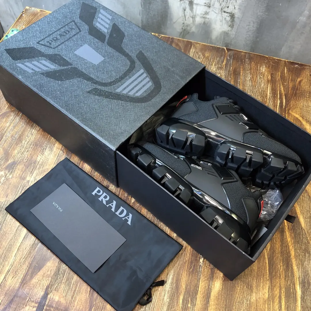 Bold Prada Transformers Black Sneakers – High Quality Replica Prada Shoes 1:1 Sneakers 238
