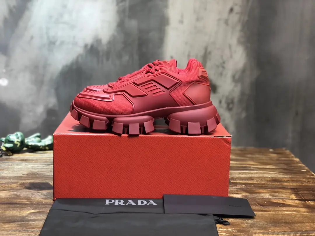 WeatherProof Prada Transformers Red Chunky Sneakers – Replica Prada Shoes & High Quality Prada Sneakers 213