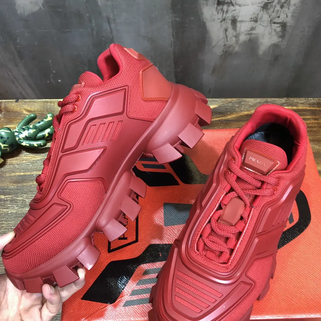 WeatherProof Prada Transformers Red Chunky Sneakers – Replica Prada Shoes & High Quality Prada Sneakers 213