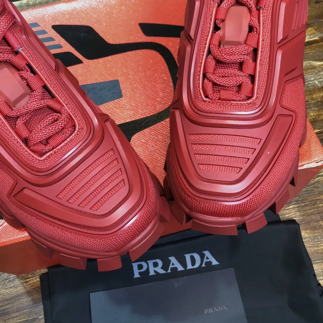 WeatherProof Prada Transformers Red Chunky Sneakers – Replica Prada Shoes & High Quality Prada Sneakers 213