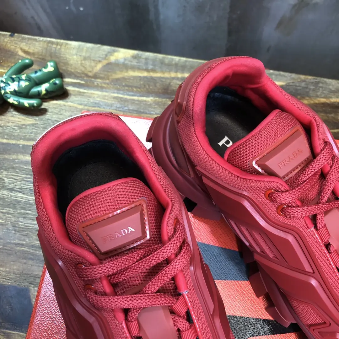 WeatherProof Prada Transformers Red Chunky Sneakers – Replica Prada Shoes & High Quality Prada Sneakers 213