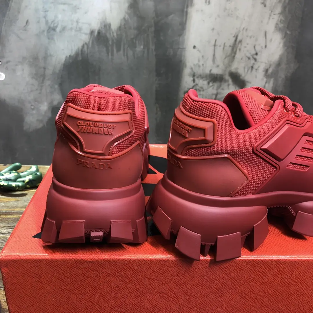 WeatherProof Prada Transformers Red Chunky Sneakers – Replica Prada Shoes & High Quality Prada Sneakers 213