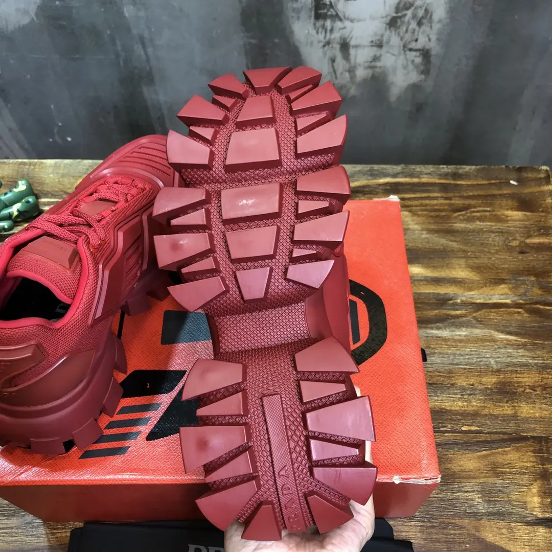 WeatherProof Prada Transformers Red Chunky Sneakers – Replica Prada Shoes & High Quality Prada Sneakers 213