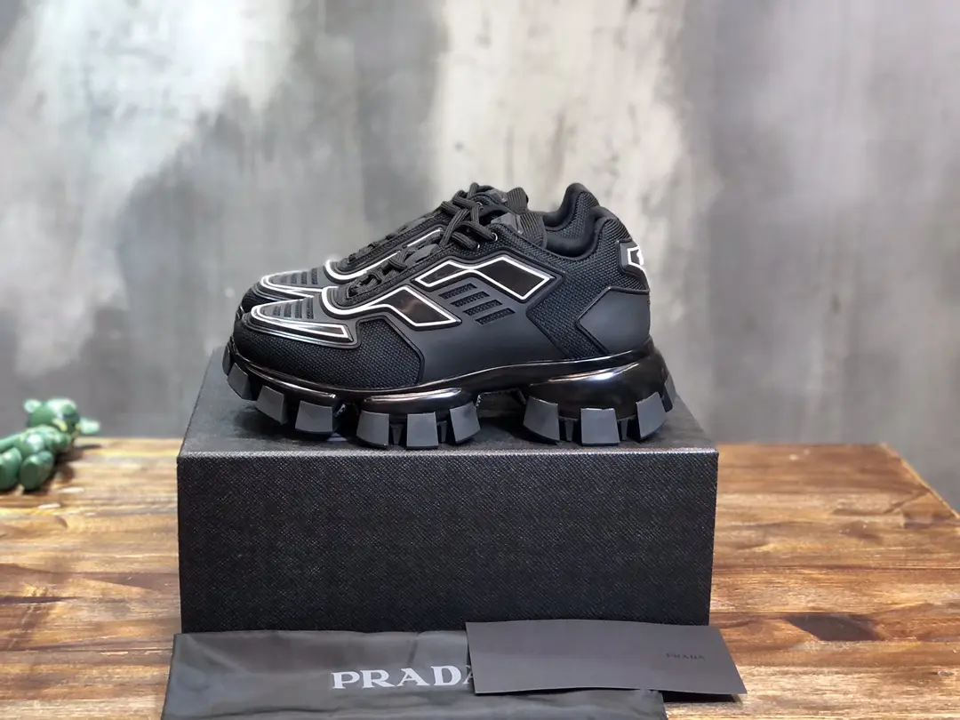 EasyMatch Prada Transformers Sneakers Black Low-Top – Replica Prada Shoes & High Quality Prada Sneakers Replica 235
