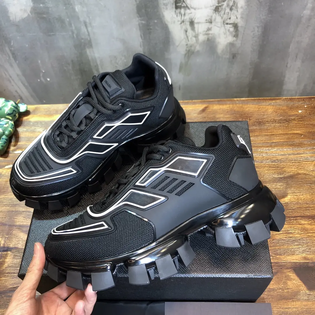 EasyMatch Prada Transformers Sneakers Black Low-Top – Replica Prada Shoes & High Quality Prada Sneakers Replica 235