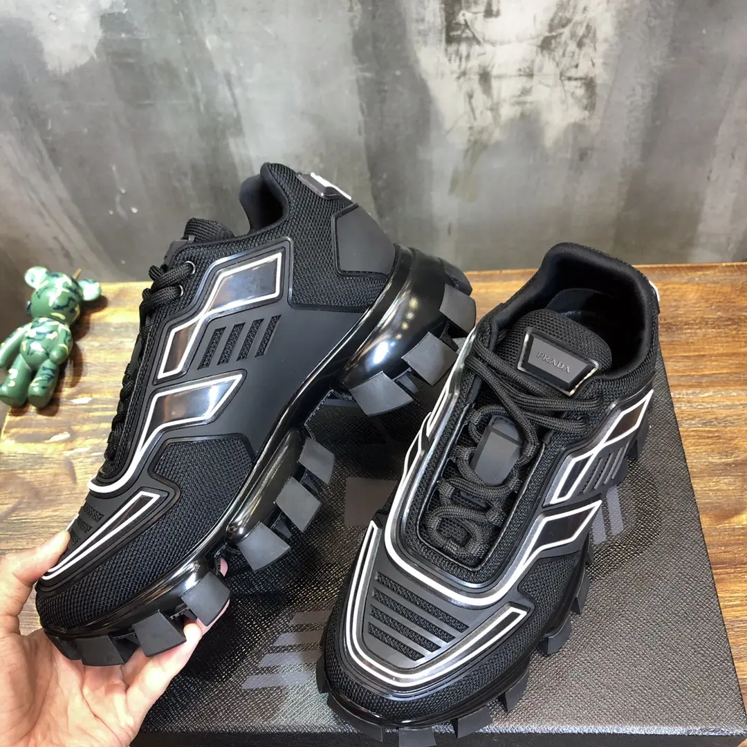 EasyMatch Prada Transformers Sneakers Black Low-Top – Replica Prada Shoes & High Quality Prada Sneakers Replica 235