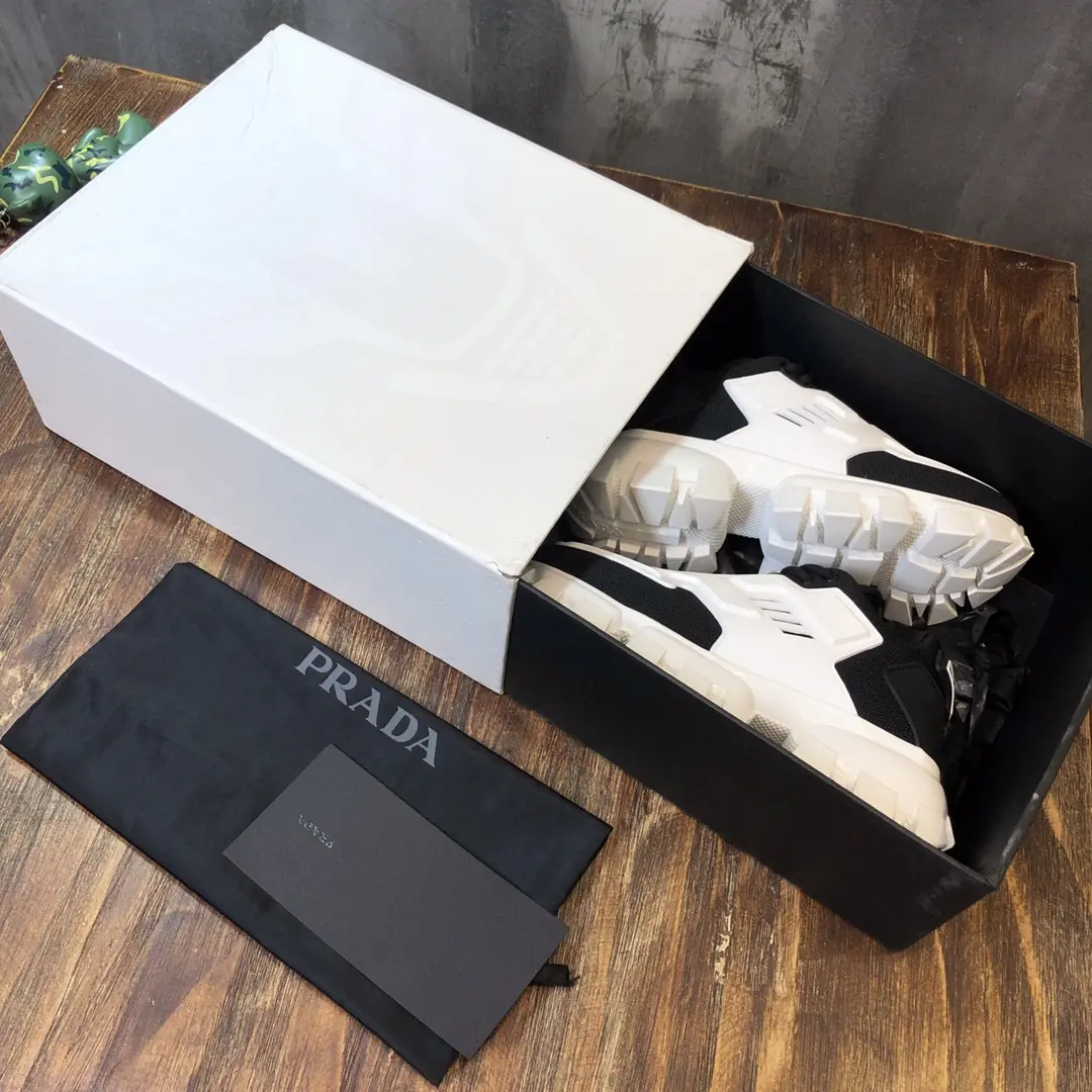 StreetReady Prada Transformers Sneakers Black White Low – High Quality Replica Prada Shoes 1: 212