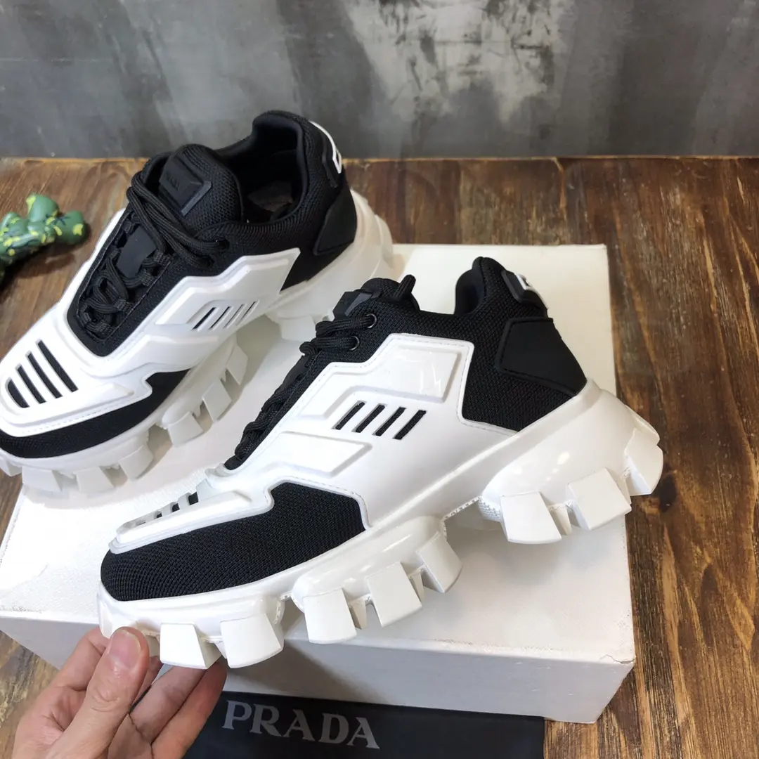 StreetReady Prada Transformers Sneakers Black White Low – High Quality Replica Prada Shoes 1: 212