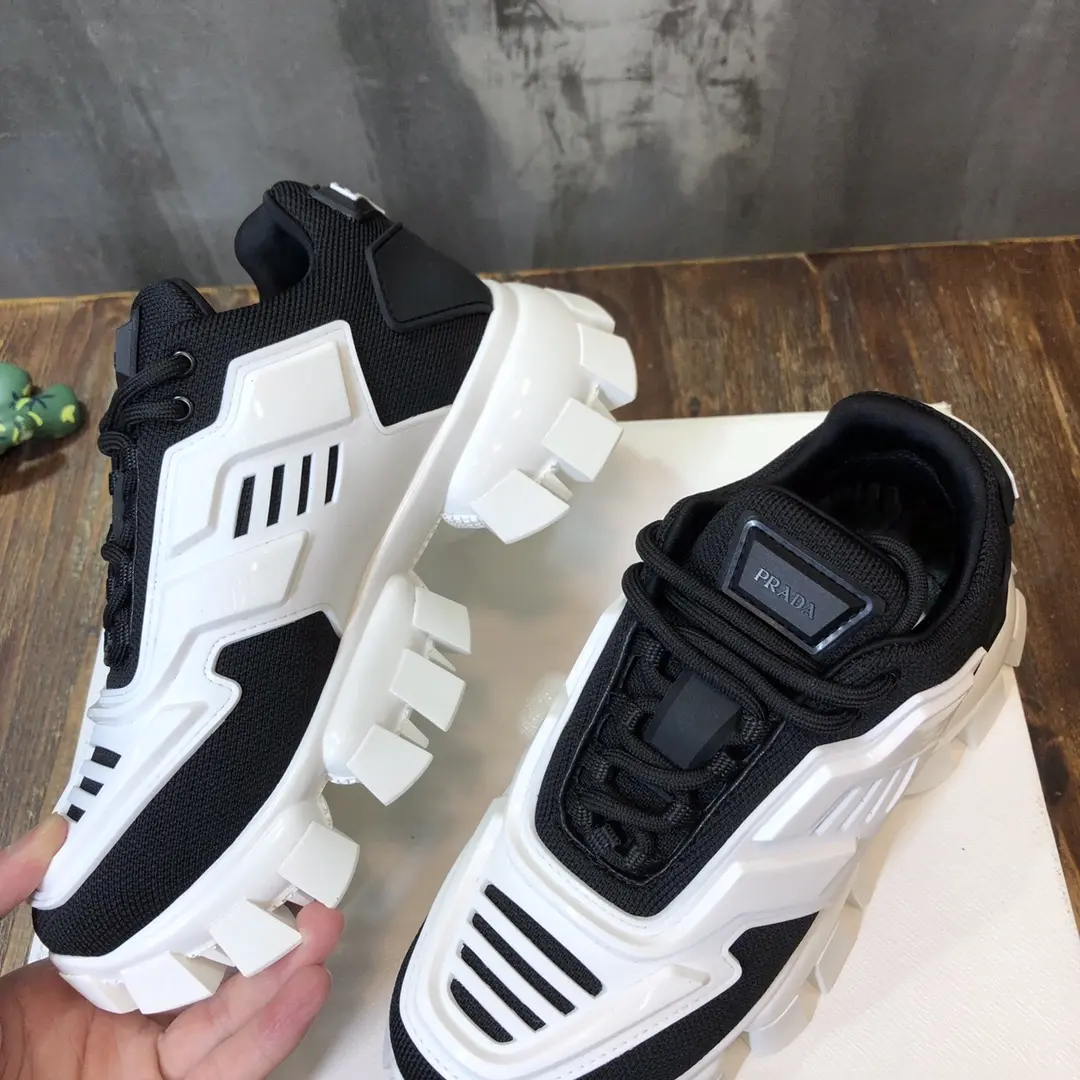 StreetReady Prada Transformers Sneakers Black White Low – High Quality Replica Prada Shoes 1: 212