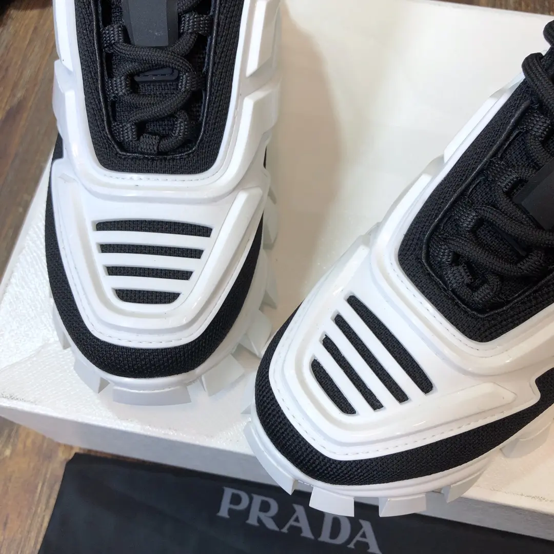 StreetReady Prada Transformers Sneakers Black White Low – High Quality Replica Prada Shoes 1: 212