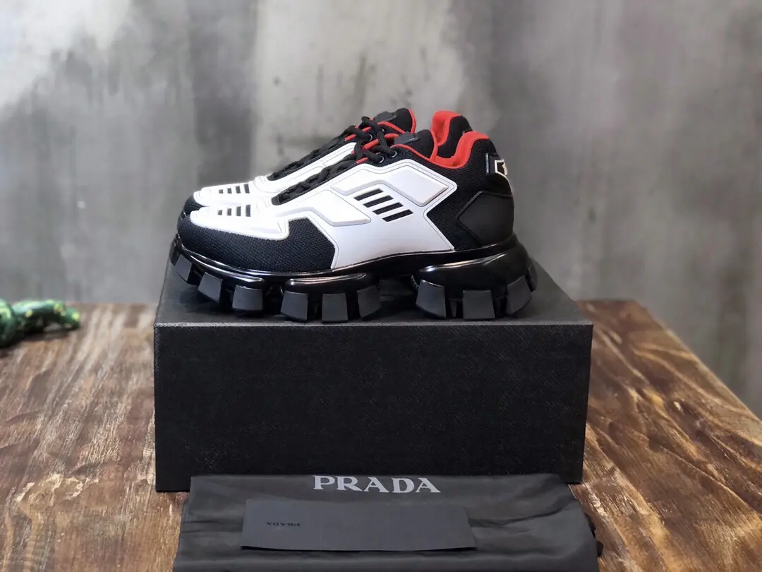 Prada Transformers Sneakers Black White Red – High Quality Replica Prada Shoes 1:1 Sneakers ZeroBulk 232