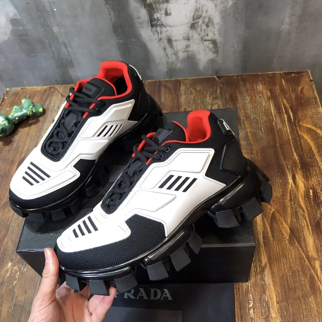Prada Transformers Sneakers Black White Red – High Quality Replica Prada Shoes 1:1 Sneakers ZeroBulk 232