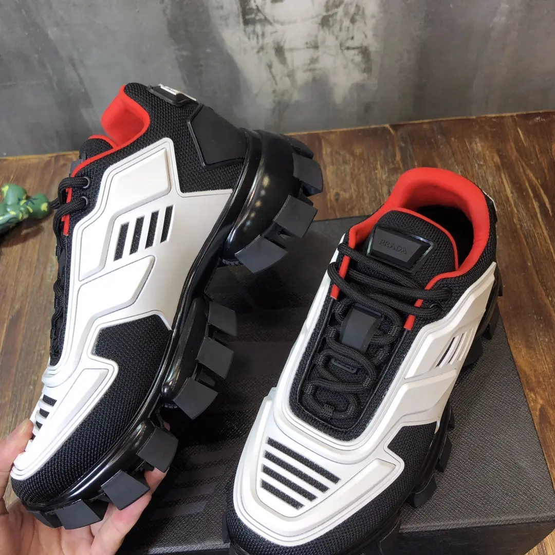 Prada Transformers Sneakers Black White Red – High Quality Replica Prada Shoes 1:1 Sneakers ZeroBulk 232