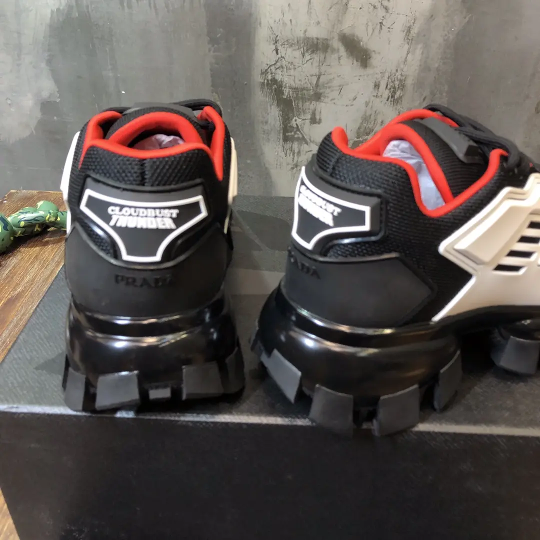 Prada Transformers Sneakers Black White Red – High Quality Replica Prada Shoes 1:1 Sneakers ZeroBulk 232