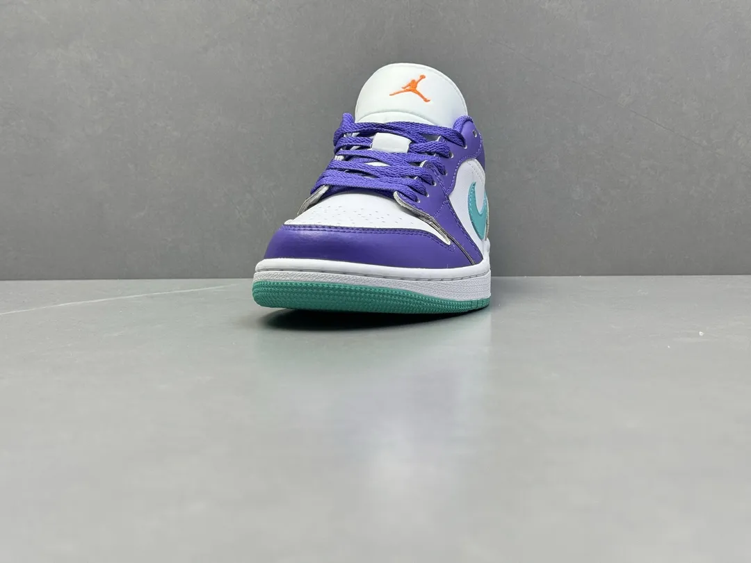 Lightweight Pure Origin 210 AJ1 Low Top Sneakers – Purple White, Top Rep Shoes, Best Replica Sneakers, Authentic Version, Sizes 36-46 (Including Half Sizes 1274