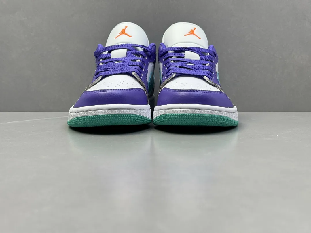 Lightweight Pure Origin 210 AJ1 Low Top Sneakers – Purple White, Top Rep Shoes, Best Replica Sneakers, Authentic Version, Sizes 36-46 (Including Half Sizes 1274