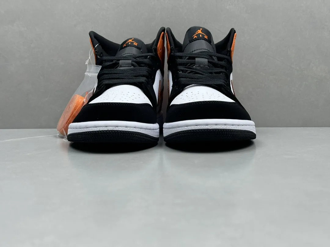 Pure Origin 230 AJ1 Zhongbang Pure  Version Basketball Shoes – Black White Orange – Top Rep Shoes – Premium Nike Replica – Sizes 36-46 (Including Half Sizes Chic 1319