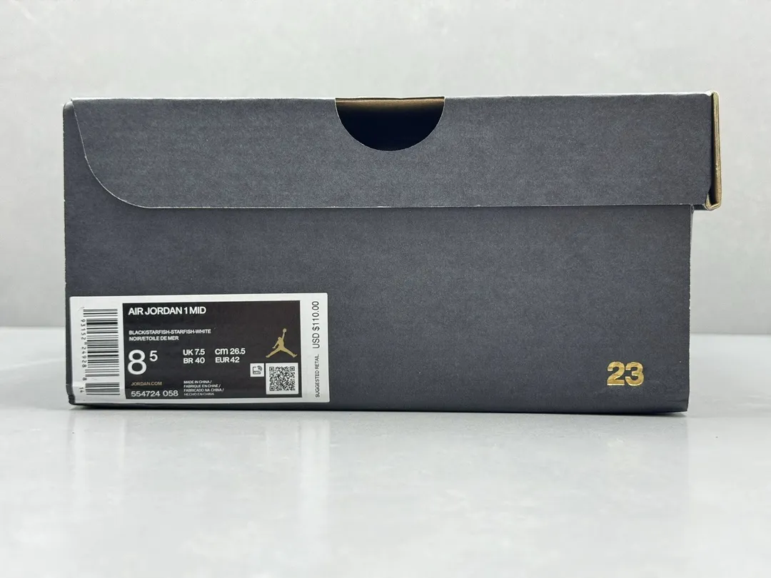 Pure Origin 230 AJ1 Zhongbang Pure  Version Basketball Shoes – Black White Orange – Top Rep Shoes – Premium Nike Replica – Sizes 36-46 (Including Half Sizes Chic 1319