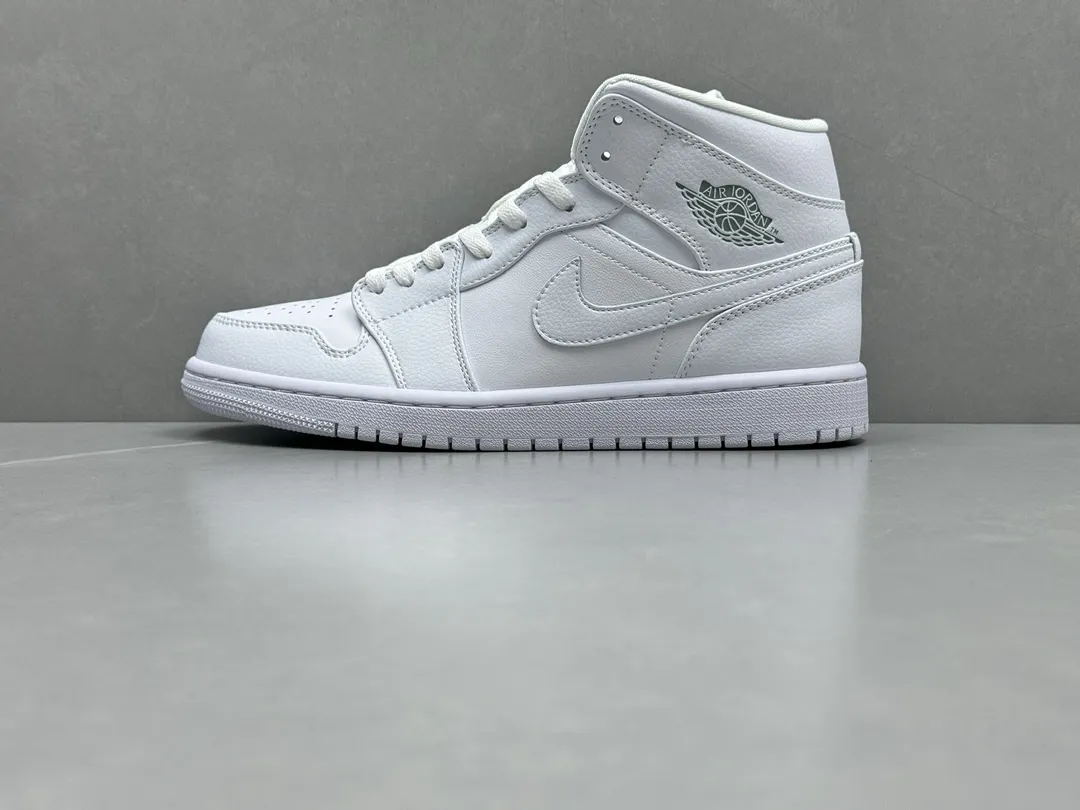 Breathable Pure Origin AJ1 Zhongbang Pure  Version White High-Top Rep Shoes – Best Replica Sneakers Online – Sizes 36-46 (Including Half Sizes 1333
