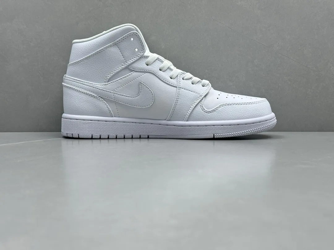 Breathable Pure Origin AJ1 Zhongbang Pure  Version White High-Top Rep Shoes – Best Replica Sneakers Online – Sizes 36-46 (Including Half Sizes 1333