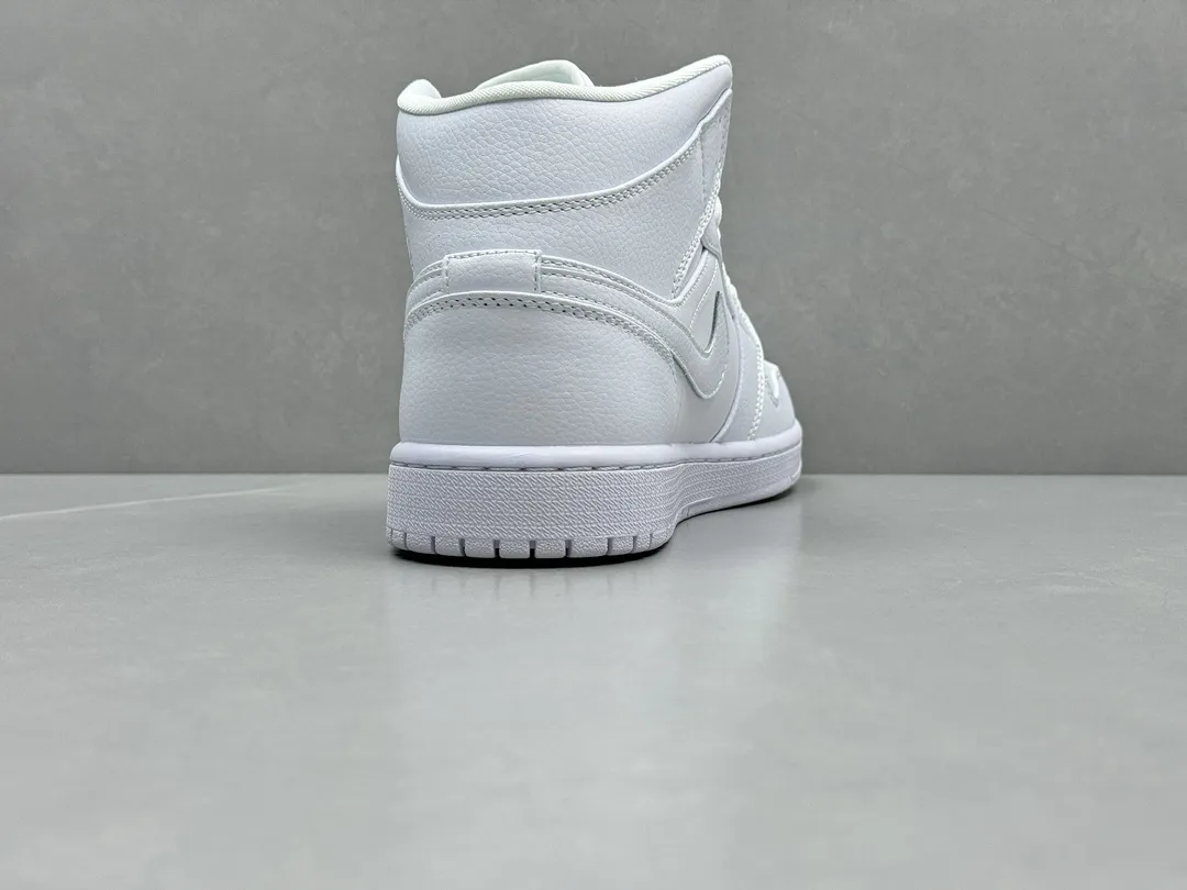 Breathable Pure Origin AJ1 Zhongbang Pure  Version White High-Top Rep Shoes – Best Replica Sneakers Online – Sizes 36-46 (Including Half Sizes 1333