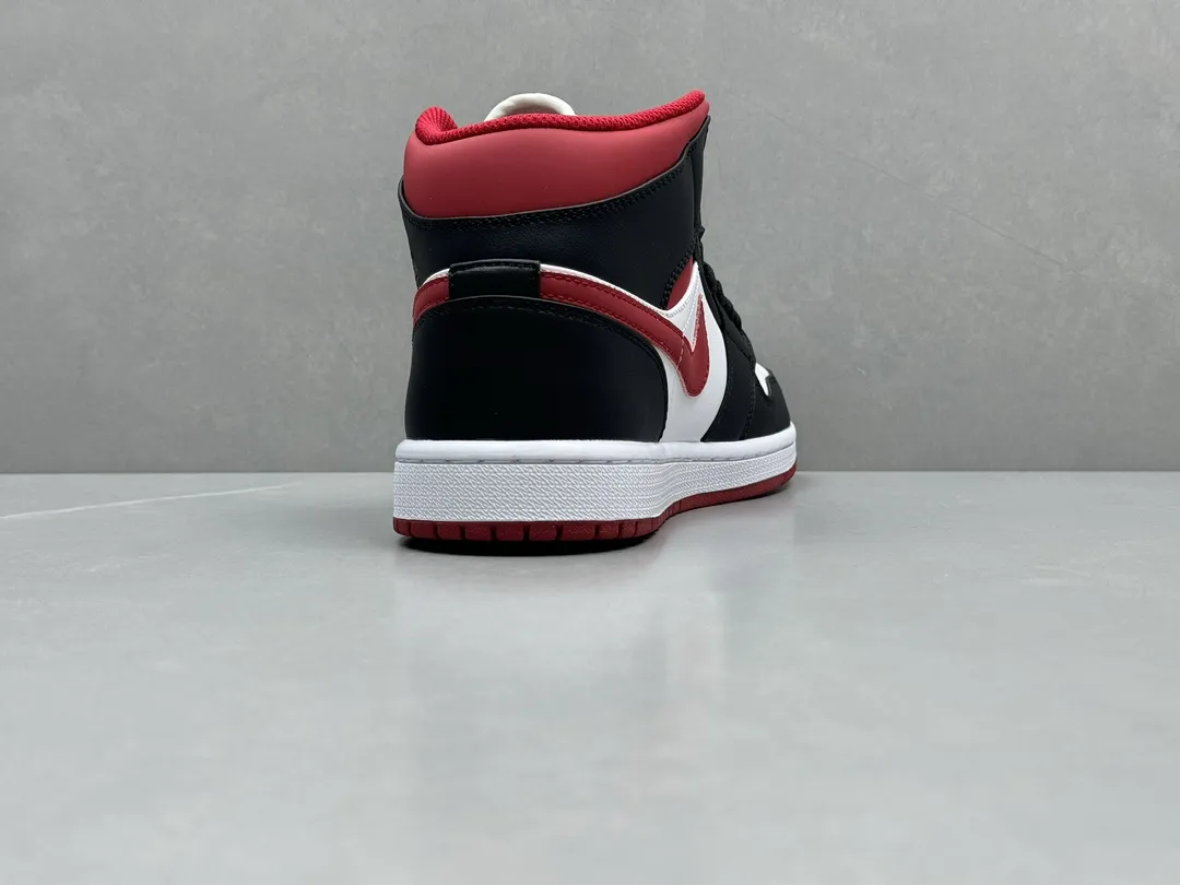 TopPick Pure  Version 230 AJ1 Mid – Black White Red – Replica Nike Shoes (Sizes 36-46 including Half Sizes 1221