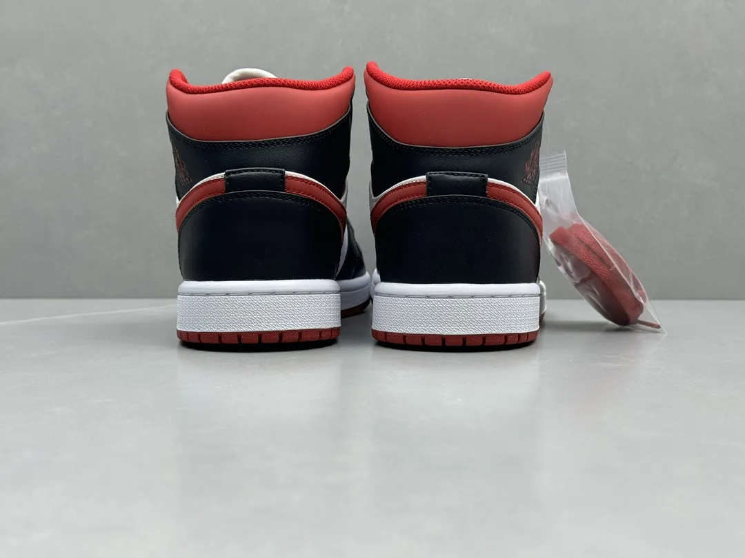 TopPick Pure  Version 230 AJ1 Mid – Black White Red – Replica Nike Shoes (Sizes 36-46 including Half Sizes 1221