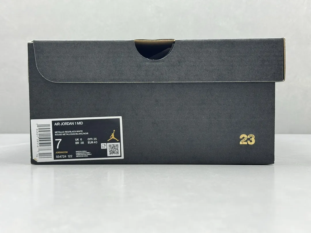 TopPick Pure  Version 230 AJ1 Mid – Black White Red – Replica Nike Shoes (Sizes 36-46 including Half Sizes 1221