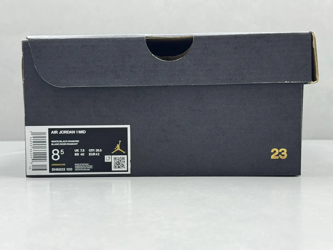Pure  Version 230 AJ1 Zhongbang Diamond Panda High-Top Rep Shoes – Black White Replica, Sizes 36-46 (Including Half Sizes Functional 1192