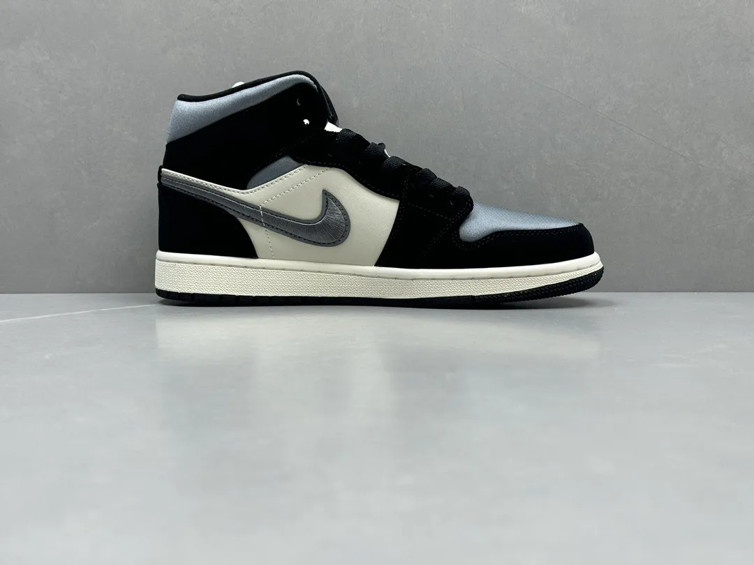 Pure  Version 230 AJ1 Zhongbang Silk Count Black White High-Top Sneakers – Best Rep Shoes & Nike Replica – Size 36-46 (Including Half Sizes Stretchable 1337