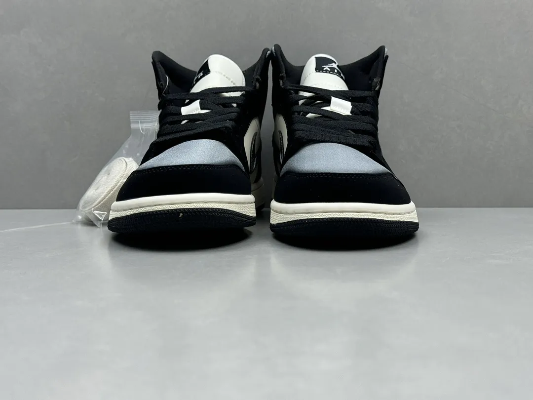 Pure  Version 230 AJ1 Zhongbang Silk Count Black White High-Top Sneakers – Best Rep Shoes & Nike Replica – Size 36-46 (Including Half Sizes Stretchable 1337